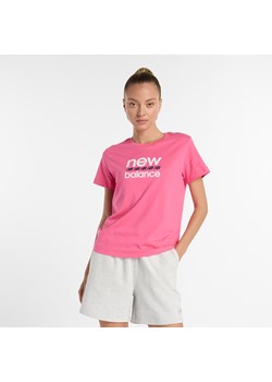Koszulka damska New Balance WT51540DAB – różowa ze sklepu New Balance Poland w kategorii Bluzki damskie - zdjęcie 186804183