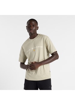 Koszulka męska New Balance MT51506OVN – beżowa ze sklepu New Balance Poland w kategorii T-shirty męskie - zdjęcie 186804451