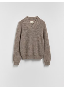 Reserved - Sweter z wełną - beżowy ze sklepu Reserved w kategorii Swetry męskie - zdjęcie 186804592