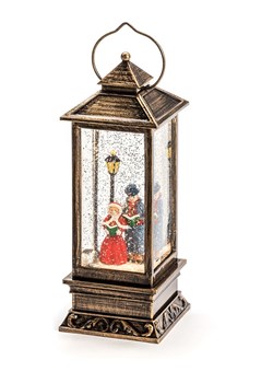 Konstsmide Lampion LED &quot;Charles Dickens Style&quot; w kolorze miedzianym - wys. 27 cm ze sklepu Limango Polska w kategorii Dekoracje bożonarodzeniowe - zdjęcie 186808154