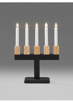 Konstsmide Lampa dekoracyjna w kolorze czarno-jasnobrązowym - 22,5 x 30,2 x 8 cm ze sklepu Limango Polska w kategorii Oświetlenie - zdjęcie 186808724