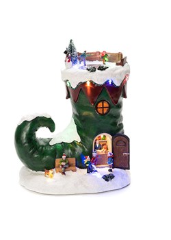 Konstsmide Lampa dekoracyjna LED &quot;Santa boot&quot; ze wzorem - 23,5 x 28 x 18 cm ze sklepu Limango Polska w kategorii Oświetlenie - zdjęcie 186808742