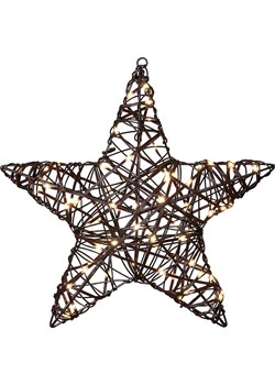 STAR Trading Dekoracyjna zawieszka LED &quot;Vicke Star&quot; w kolorze brązowym - 40 x 40 cm ze sklepu Limango Polska w kategorii Oświetlenie - zdjęcie 186809141