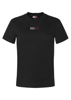 Tommy Jeans T-Shirt Party Flag DW0DW21965 Czarny Regular Fit ze sklepu MODIVO w kategorii Bluzki damskie - zdjęcie 186811033