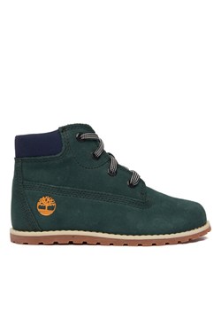 Timberland Trzewiki Pokey Pine Mid Lace Up TB0A292EEY01 Zielony - id: 0000305584465 - marki Timberland - 186811110 Timberland Trzewiki Pokey Pine Mid Lace Up TB0A292EEY01 Zielony ze sklepu MODIVO w kategorii Buty zimowe dziecięce - zdjęcie 186811110