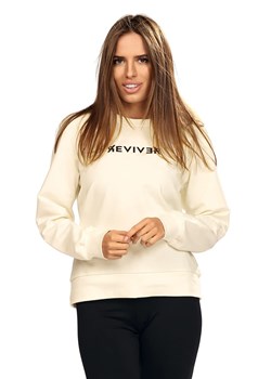 Bluza nierozpinana Reviver F5589 kremowy ze sklepu kontri.pl w kategorii Bluzy damskie - zdjęcie 186811951