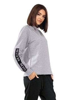 Bluza nierozpinana Reviver F5510 szary ze sklepu kontri.pl w kategorii Bluzy damskie - zdjęcie 186811963