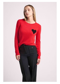 Maison Héritage Cashmere Kaszmirowy sweter w kolorze czerwonym ze sklepu Limango Polska w kategorii Swetry damskie - zdjęcie 186813531