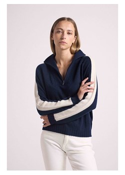 Maison Héritage Cashmere Kaszmirowy sweter w kolorze granatowym ze sklepu Limango Polska w kategorii Swetry damskie - zdjęcie 186814081