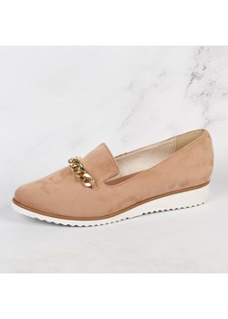 Beżowe zamszowe Polskie półbuty damskie Suzana D200 - id: 23034 - marki Suzana - 186814630 Beżowe zamszowe Polskie półbuty damskie Suzana D200 ze sklepu suzana.pl w kategorii Półbuty damskie - zdjęcie 186814630