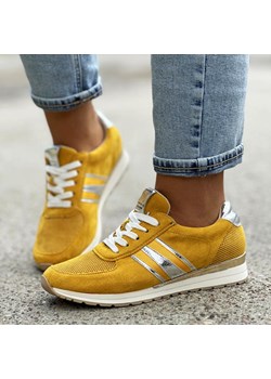 Żółte sneakersy damskie, półbuty M.Daszyński 2169-2 - id: 23633 - marki Daszyński - 186814684 Żółte sneakersy damskie, półbuty M.Daszyński 2169-2 ze sklepu suzana.pl w kategorii Buty sportowe damskie - zdjęcie 186814684