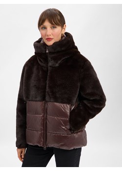 Blauer Damska kurtka pikowana Kobiety czekoladowy jednolity ze sklepu vangraaf w kategorii Kurtki damskie - zdjęcie 186815530