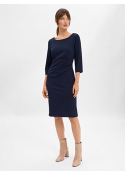 Ambiance Sukienka damska shift Kobiety granatowy jednolity ze sklepu vangraaf w kategorii Sukienki - zdjęcie 186815532
