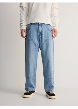 Reserved - Jeansy straight z przeszyciami - niebieski - id: ZU128-05J - marki Reserved - 186815652 Reserved - Jeansy straight z przeszyciami - niebieski ze sklepu Reserved w kategorii Jeansy męskie - zdjęcie 186815652