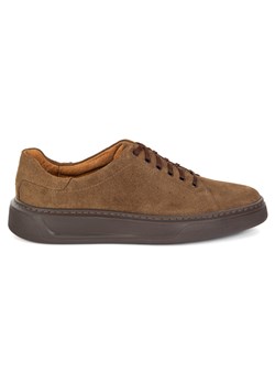 Buty męskie skórzane 930K brąz welur - id: 11299n - marki Komodo - 186815681 Buty męskie skórzane 930K brąz welur ze sklepu butyolivier w kategorii Półbuty damskie - zdjęcie 186815681