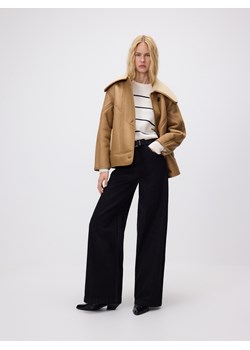 Reserved - Jeansy wide leg z domieszką wełny - czarny - id: 760FZ-99J - marki Reserved - 186816593 Reserved - Jeansy wide leg z domieszką wełny - czarny ze sklepu Reserved w kategorii Jeansy damskie - zdjęcie 186816593