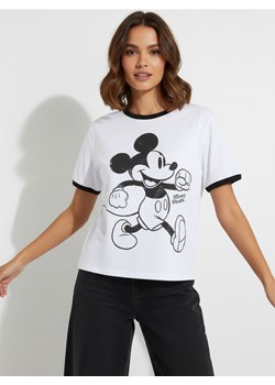 Sinsay - Koszulka z nadrukiem Mickey Mouse - kremowy - id: 289DF-01X - marki Sinsay - 186817854 Sinsay - Koszulka z nadrukiem Mickey Mouse - kremowy ze sklepu Sinsay w kategorii Bluzki damskie - zdjęcie 186817854