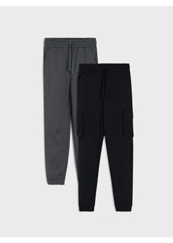 Sinsay - Spodnie cargo i jogger 2 pack - czarny ze sklepu Sinsay w kategorii Spodnie dziewczęce - zdjęcie 186817902