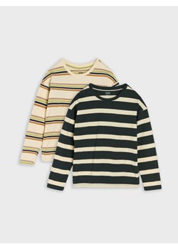 Sinsay - Koszulki oversize z długimi rękawami 2 pack - zielony ze sklepu Sinsay w kategorii T-shirty chłopięce - zdjęcie 186817972