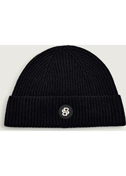 BOSS BLACK Wełniana czapka Filippo_B-Icon | z dodatkiem kaszmiru ze sklepu Gomez Fashion Store w kategorii Czapki zimowe męskie - zdjęcie 186820292