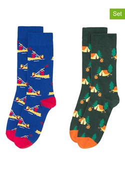 Happy Socks Skarpety (2 pary) w kolorze zielono-niebieskim ze sklepu Limango Polska w kategorii Skarpetki męskie - zdjęcie 186820471