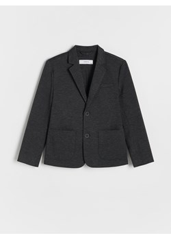 Reserved - Melanżowa marynarka z kieszeniami - ciemnoszary ze sklepu Reserved w kategorii Marynarki i garnitury chłopięce - zdjęcie 186821394