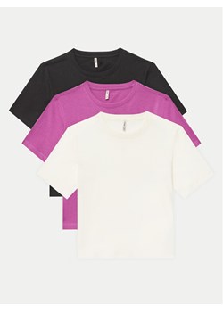 Kids ONLY Komplet t-shirtów Rex 15350718 Kolorowy Regular Fit ze sklepu MODIVO w kategorii Bluzki dziewczęce - zdjęcie 186822102