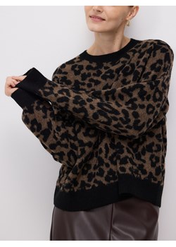 Reserved - Sweter w panterkę - wielobarwny ze sklepu Reserved w kategorii Swetry damskie - zdjęcie 186824773