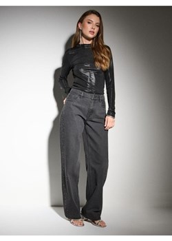 Sinsay - Jeansy straight mid waist - czarny ze sklepu Sinsay w kategorii Jeansy damskie - zdjęcie 186825770