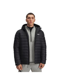 Męska kurtka puchowa pikowana Under Armour UA Sportswear Ins Jkt - czarna ze sklepu Sportstylestory.com w kategorii Kurtki męskie - zdjęcie 186825794