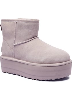 UGG Skórzane śniegowce | z dodatkiem wełny - id: UG245W000020243 - marki UGG - 186826122 UGG Skórzane śniegowce | z dodatkiem wełny ze sklepu Gomez Fashion Store w kategorii Śniegowce damskie - zdjęcie 186826122