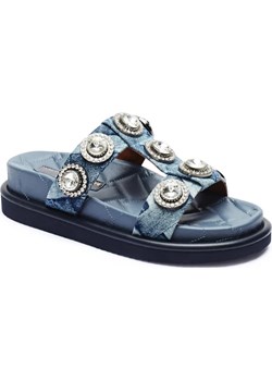 Kurt Geiger Jeansowe klapki ORSON CRYSTAL ze sklepu Gomez Fashion Store w kategorii Klapki damskie - zdjęcie 186826244