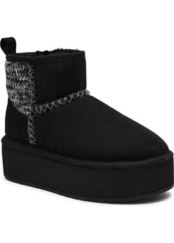 EMU Australia Skórzane śniegowce Stinger Knit Flatform | z dodatkiem wełny ze sklepu Gomez Fashion Store w kategorii Śniegowce damskie - zdjęcie 186826294
