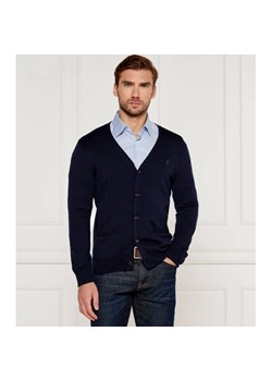 POLO RALPH LAUREN Wełniany kardigan | Slim Fit ze sklepu Gomez Fashion Store w kategorii Swetry męskie - zdjęcie 187041283