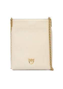 Torebka PINKO Flat Satchel AI 25-26 PCPL 105352 A0QO Écru ze sklepu eobuwie.pl w kategorii Kopertówki - zdjęcie 187041330