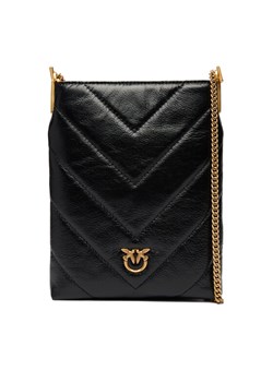 Torebka PINKO Flat Satchel AI 25-26 PCPL 105352 A2W2 Czarny ze sklepu eobuwie.pl w kategorii Kopertówki - zdjęcie 187041333
