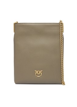 Torebka PINKO Flat Satchel AI 25-26 PCPL 105352 A0QO Szary ze sklepu eobuwie.pl w kategorii Kopertówki - zdjęcie 187041361