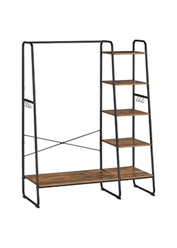 Songmics Garderoba stojąca w kolorze brązowo-czarnym - 120 x 160 x 45 cm ze sklepu Limango Polska w kategorii Szafy - zdjęcie 187042982