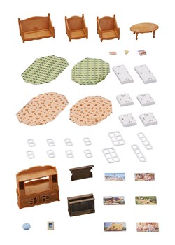Sylvanian Families Akcesoria dla lalek &quot;Country house living room&quot; - 3+ ze sklepu Limango Polska w kategorii Zabawki - zdjęcie 187043072