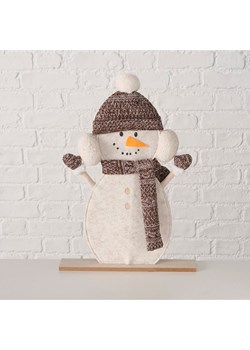 Boltze Figurka dekoracyjna &quot;Frosty&quot; w kolorze biało-brązowym - 42,5 cm ze sklepu Limango Polska w kategorii Dekoracje - zdjęcie 187043240