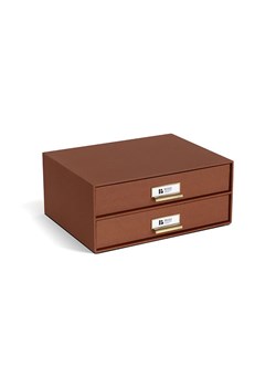 BigsoBox Pudełko &quot;Birger&quot; w kolorze brązowym z szufladami - DIN A4 ze sklepu Limango Polska w kategorii Akcesoria biurowe - zdjęcie 187043533