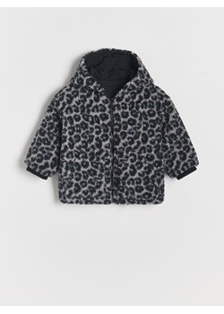 Reserved - Dwustronna kurtka z kapturem - czarny ze sklepu Reserved w kategorii Kurtki dziewczęce - zdjęcie 187043933