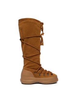 Śniegowce Moon Boot Mb Luna Boot Extra 80D2480200 Brązowy ze sklepu eobuwie.pl w kategorii Śniegowce damskie - zdjęcie 187044442