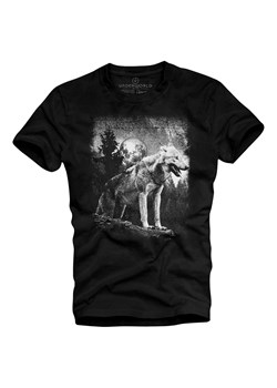 T-shirt męski UNDERWORLD Wolf in mountains ze sklepu morillo w kategorii T-shirty męskie - zdjęcie 187045253