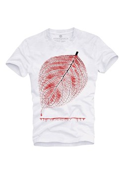 T-shirt męski UNDERWORLD Leaf biały ze sklepu morillo w kategorii T-shirty męskie - zdjęcie 187045840