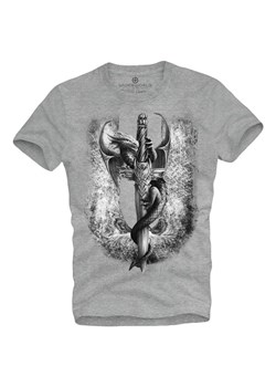 T-shirt męski UNDERWORLD Dragon szary ze sklepu morillo w kategorii T-shirty męskie - zdjęcie 187046383