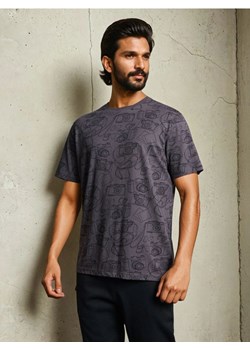 Sinsay - Bawełniana koszulka - fioletowy ze sklepu Sinsay w kategorii T-shirty męskie - zdjęcie 187049234