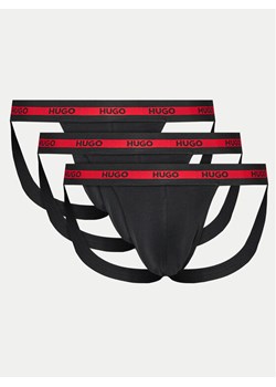 HUGO Komplet slipów Jock Strap 50517882 Czarny ze sklepu MODIVO w kategorii Majtki męskie - zdjęcie 187051833