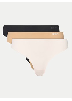 DKNY Komplet stringów DK5026BP3 Biały ze sklepu MODIVO w kategorii Majtki damskie - zdjęcie 187052150