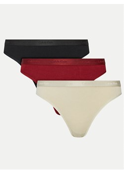 Calvin Klein Underwear Komplet fig Bikini 3pk 000QD5243E Kolorowy ze sklepu MODIVO w kategorii Majtki damskie - zdjęcie 187052202